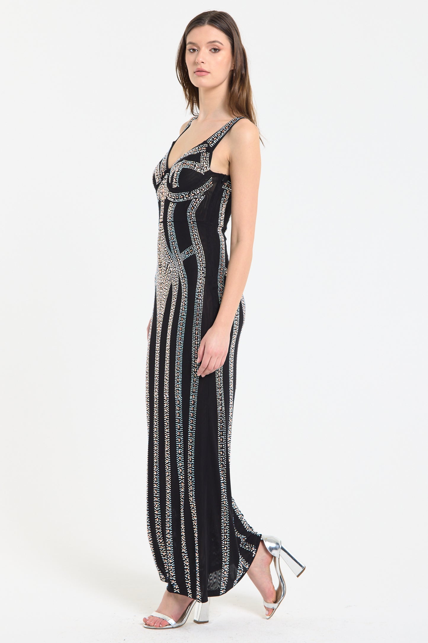 
                  
                    Embellished Black Maxi Dress
                  
                