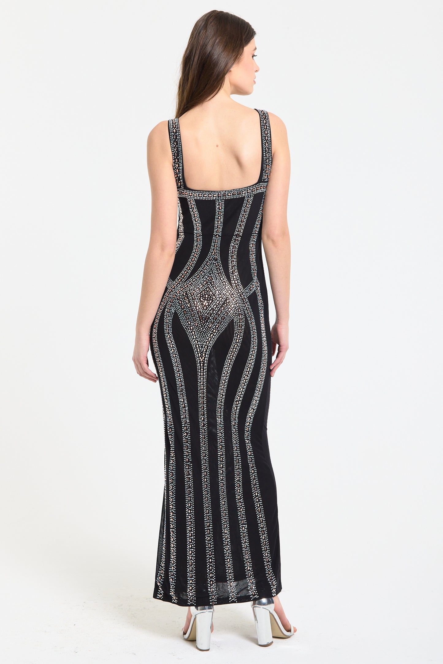 
                  
                    Embellished Black Maxi Dress
                  
                