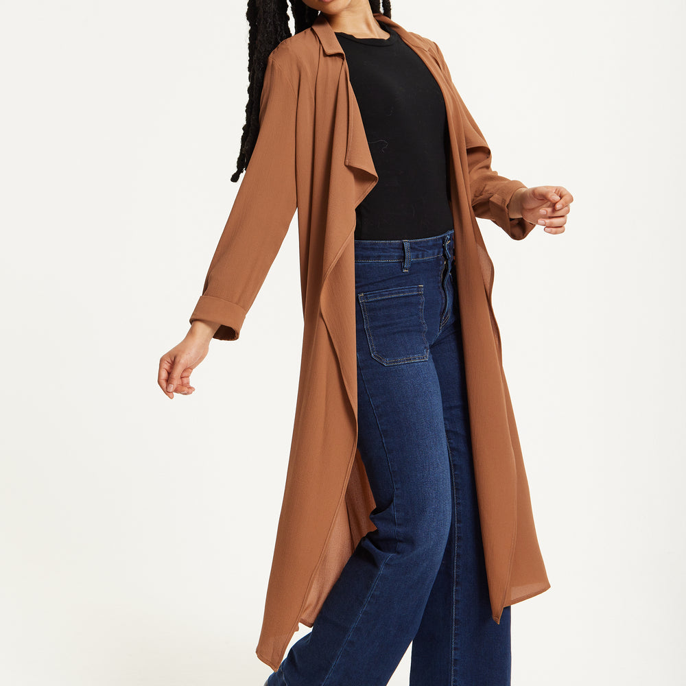 
                  
                    Camel Waterfall Duster Coat
                  
                