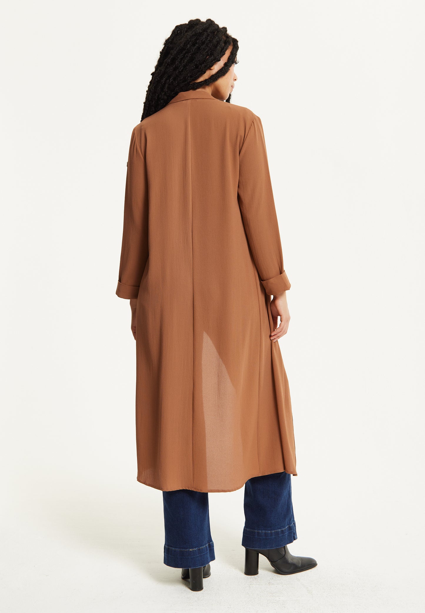 
                  
                    Camel Waterfall Duster Coat
                  
                
