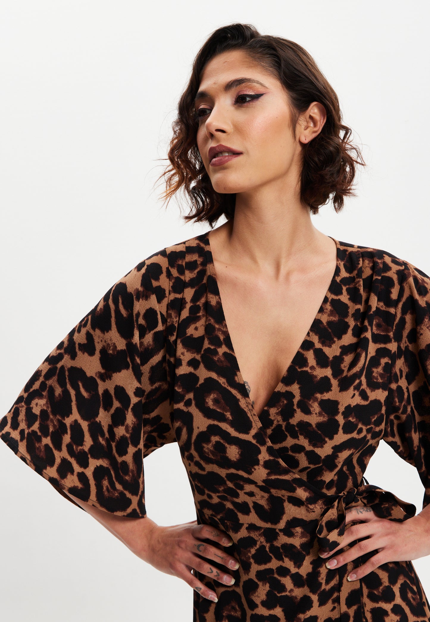 
                  
                    Liquorish Leopard Midi Dress With Short Sleeves
                  
                