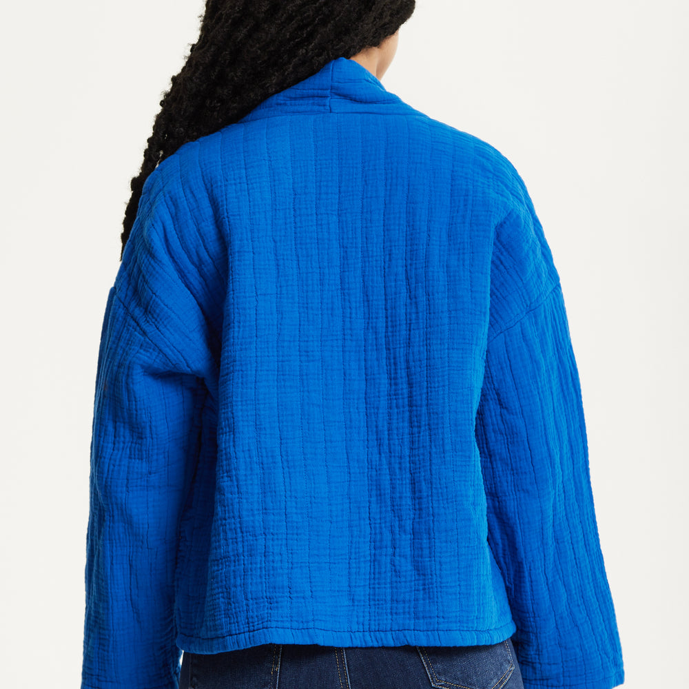 
                  
                    Blue Quilted Cotton Jacket
                  
                