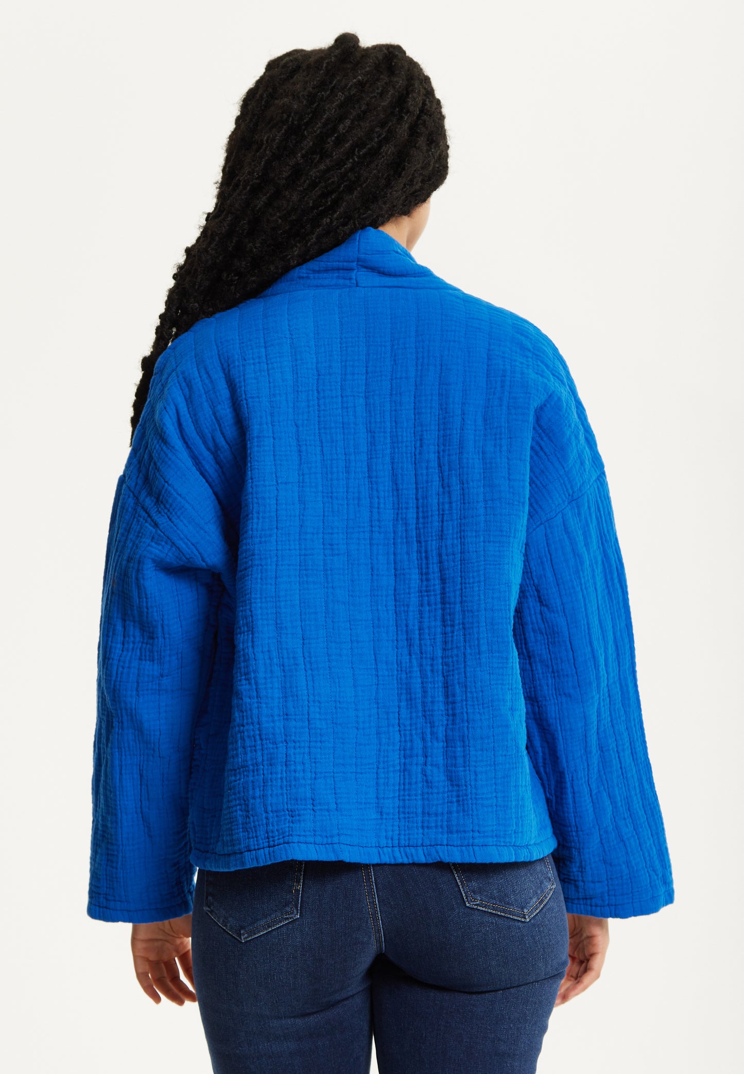 
                  
                    Blue Quilted Cotton Jacket
                  
                