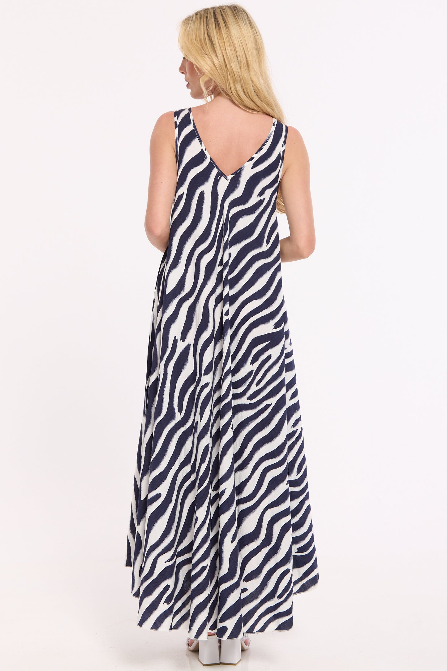 
                  
                    Zebra Print Maxi Swing Dress
                  
                