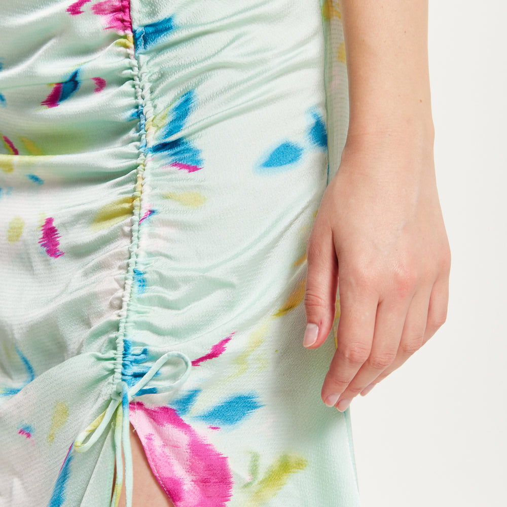 
                  
                    Liquorish Midi Wrap Dress With Floral Print in Mint Green
                  
                