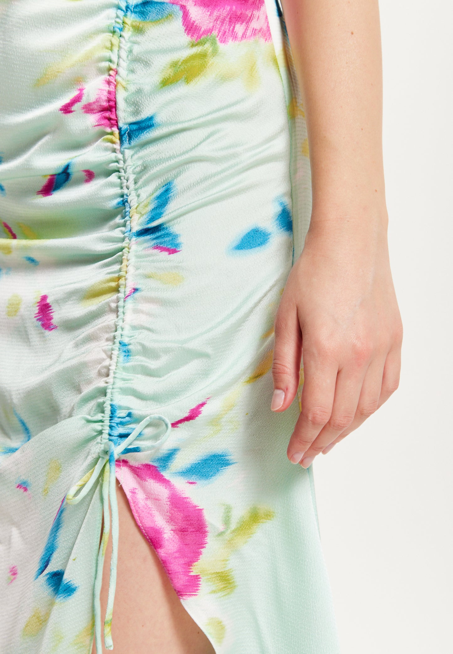 
                  
                    Liquorish Midi Wrap Dress With Floral Print in Mint Green
                  
                