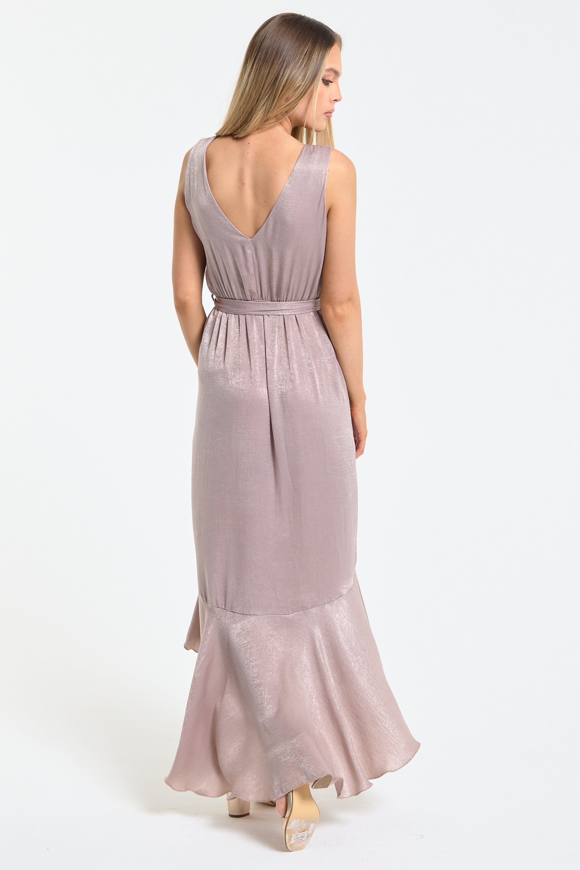 dusty pink maxi dress Baltic Born Womens Agatha Maxi Dress | Dusty Mauve main image 1