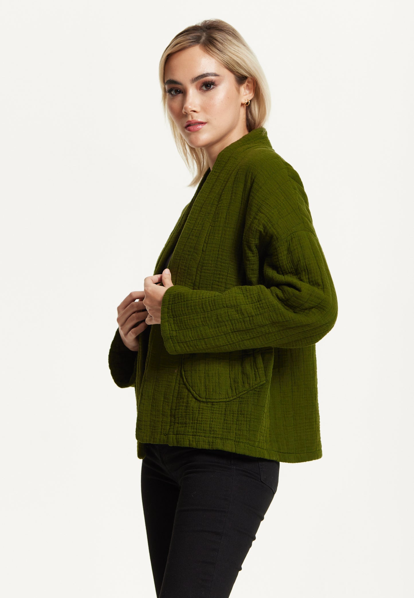 
                  
                    Khaki Quilted Cotton Jacket
                  
                