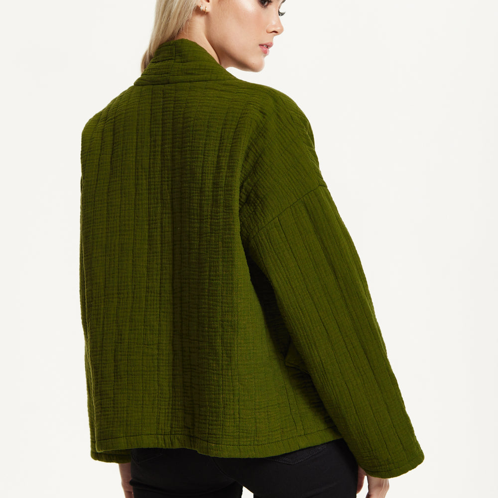 
                  
                    Khaki Quilted Cotton Jacket
                  
                