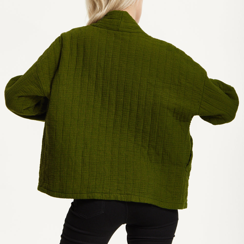 
                  
                    Khaki Quilted Cotton Jacket
                  
                