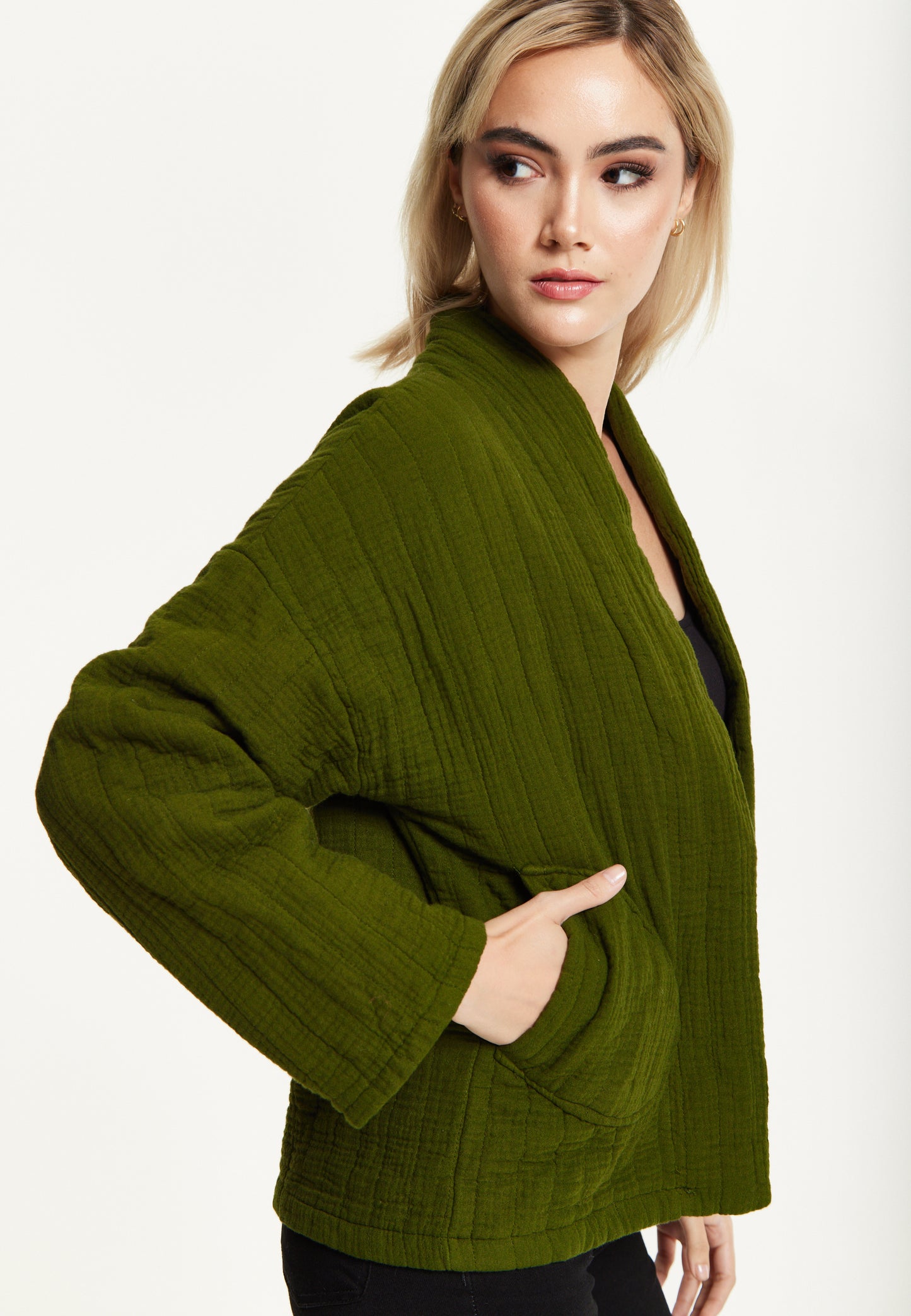 
                  
                    Khaki Quilted Cotton Jacket
                  
                