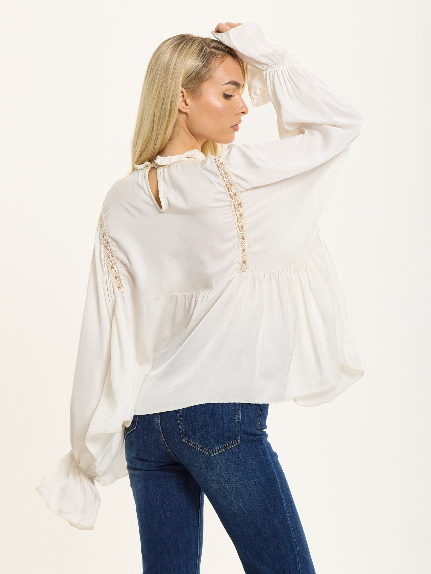 
                  
                    Off-White Boho Lace Detail Blouse
                  
                