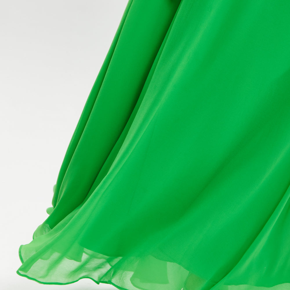
                  
                    Liquorish Leaf Detail Maxi Dress In Green
                  
                