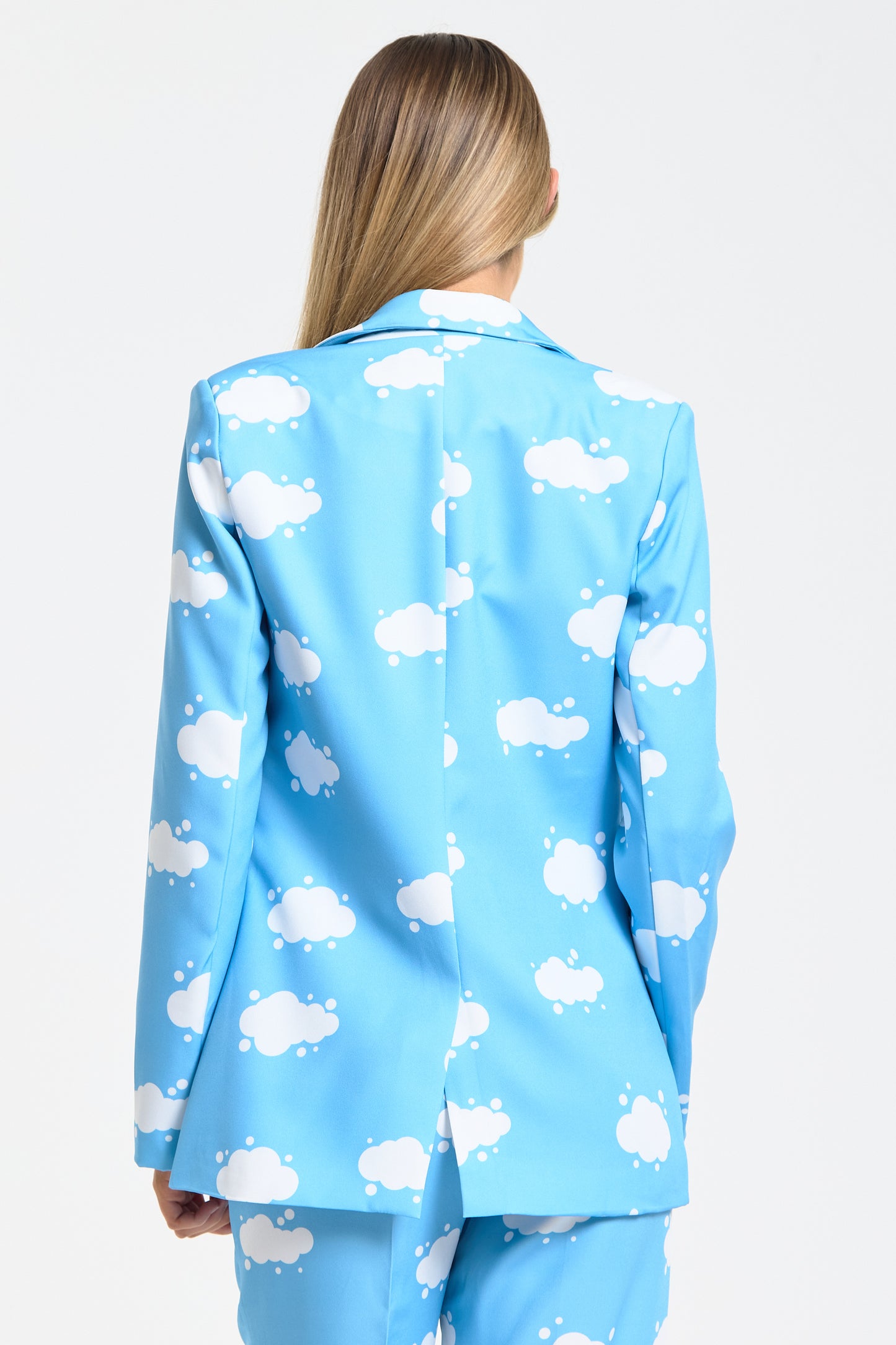 
                  
                    Blue Cloud Print Tailored Blazer
                  
                