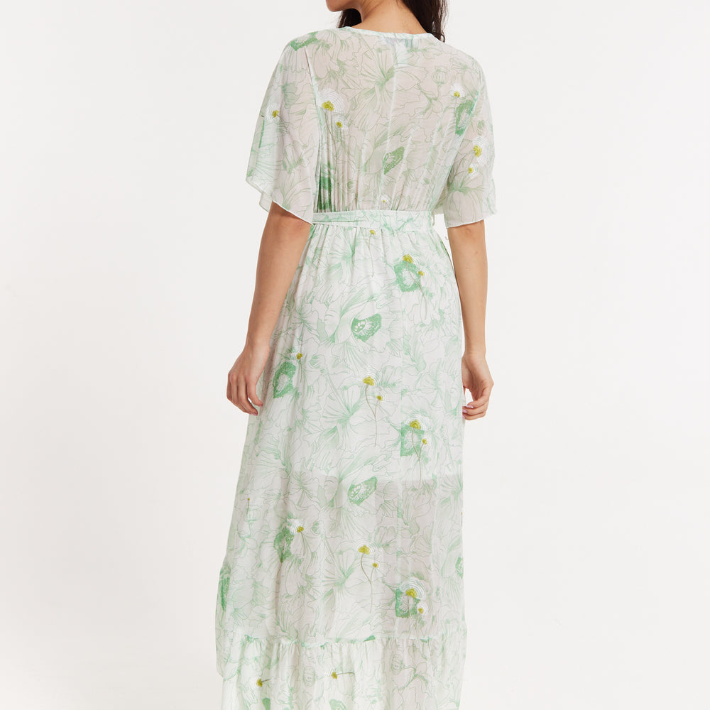 
                  
                    Floral Embroidered Wrap Front Maxi Dress
                  
                