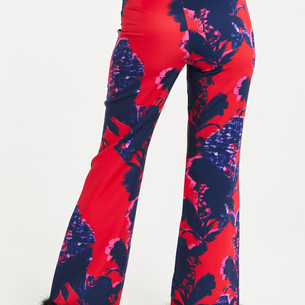 
                  
                    Floral Print Tailored Trousers Fluffy
                  
                