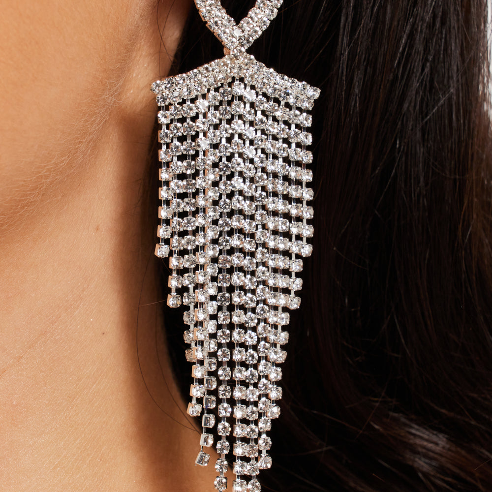 
                  
                    Rhinestone Tassel Drop Earrings
                  
                