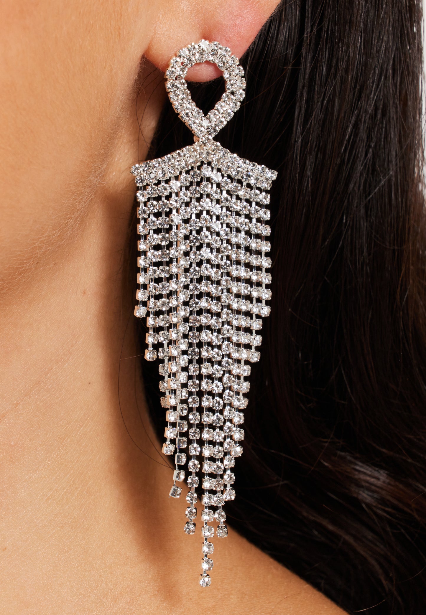 
                  
                    Rhinestone Tassel Drop Earrings
                  
                