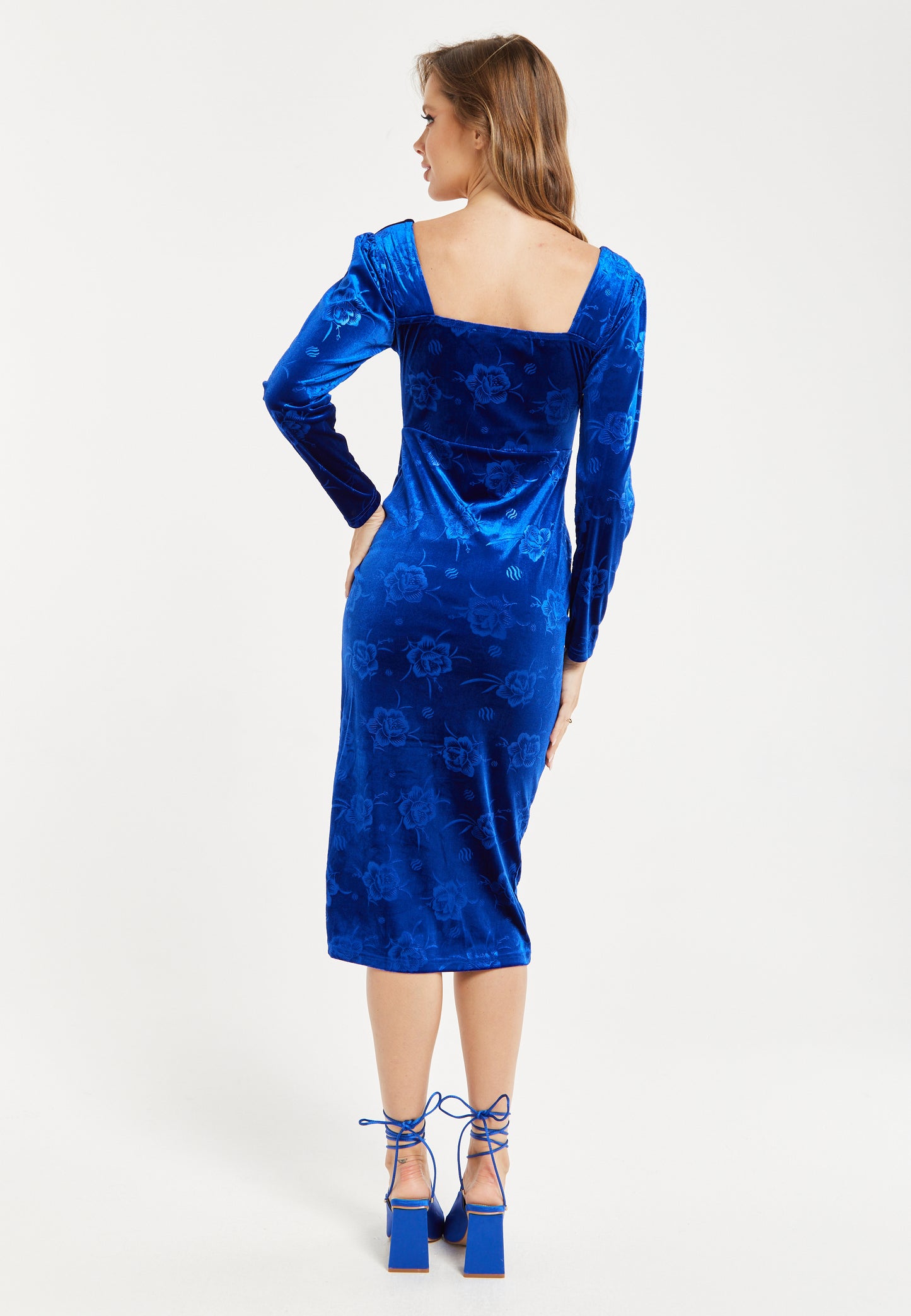 
                  
                    Liquorish Corset Royal Blue Velvet Dress
                  
                