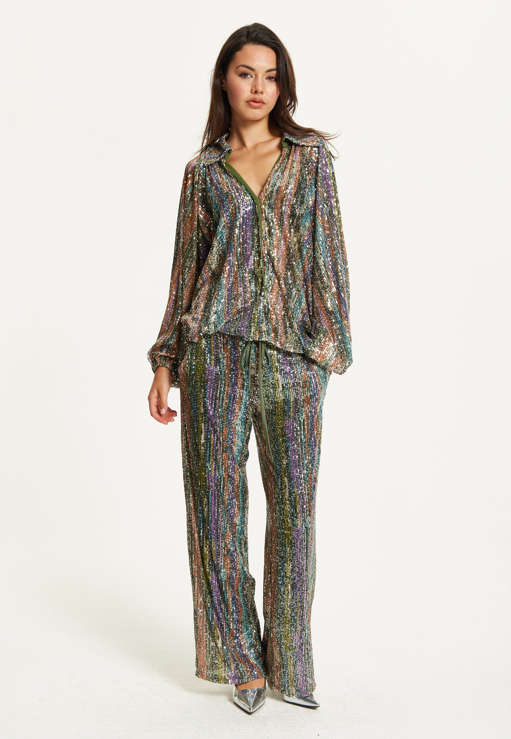 Rainbow Sequin Co-ord Set