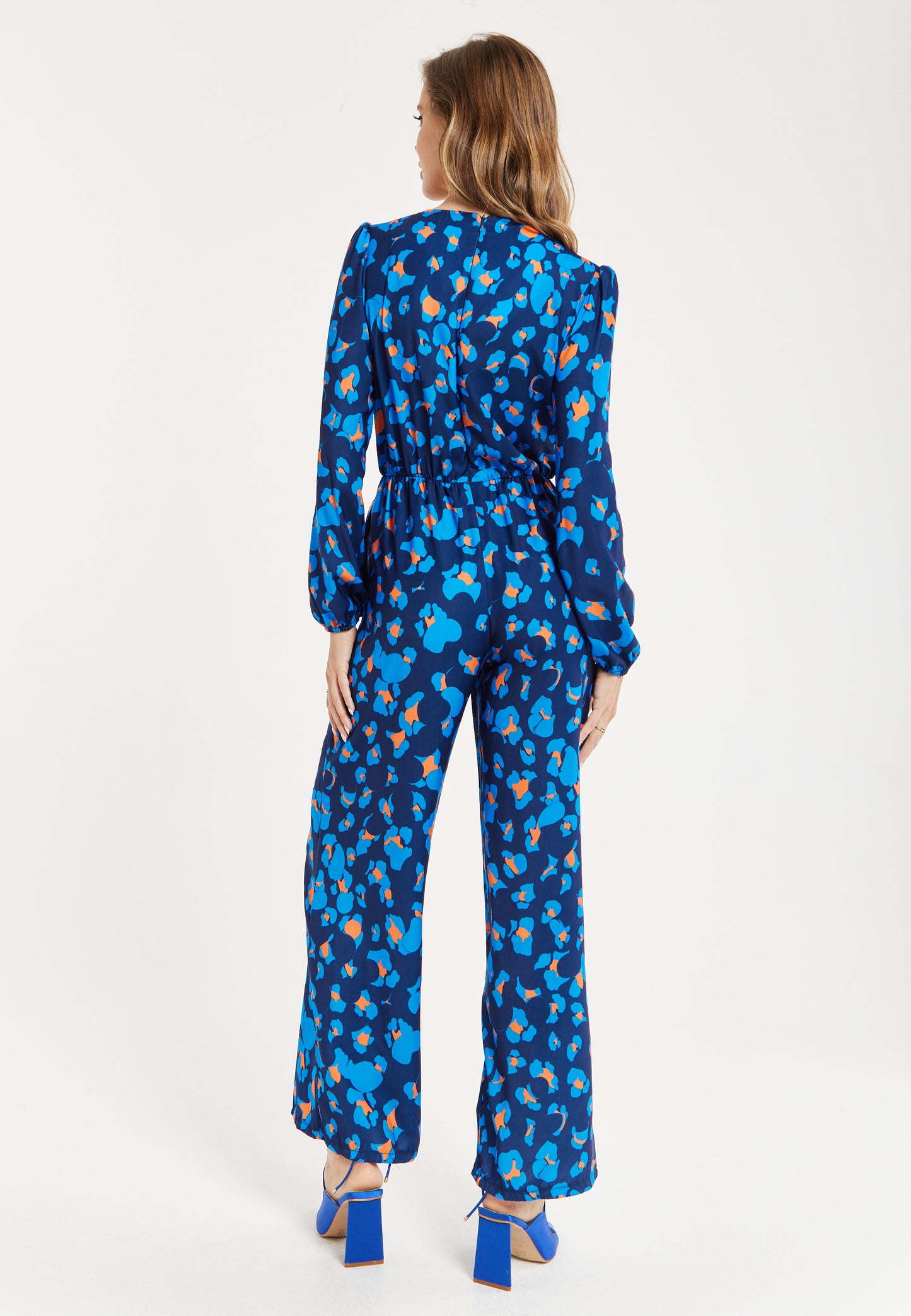 
                  
                    Liquorish Blue Abstract Print Jumpsuit
                  
                