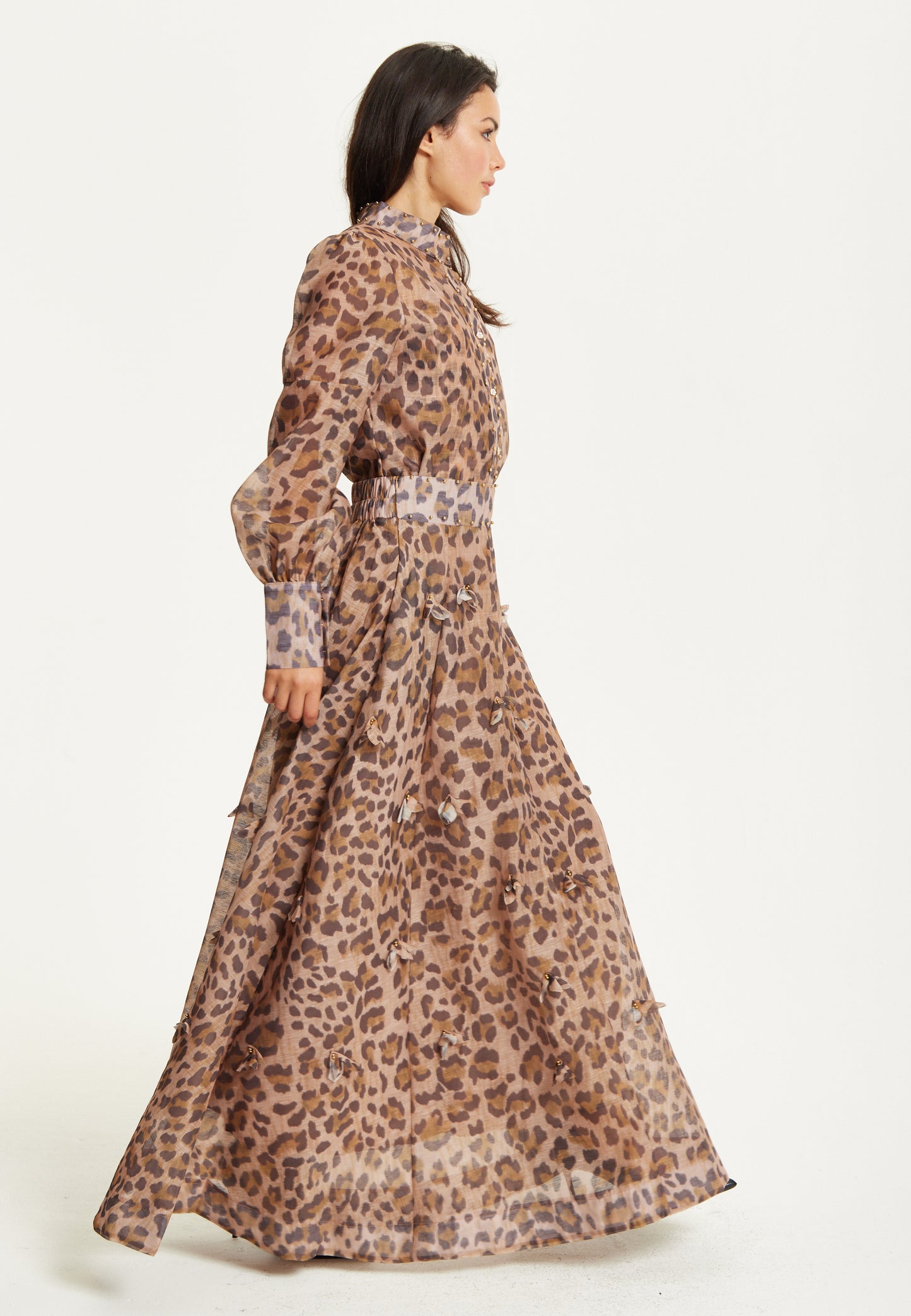 
                  
                    Leopard Print Maxi Skirt & Blouse Set
                  
                