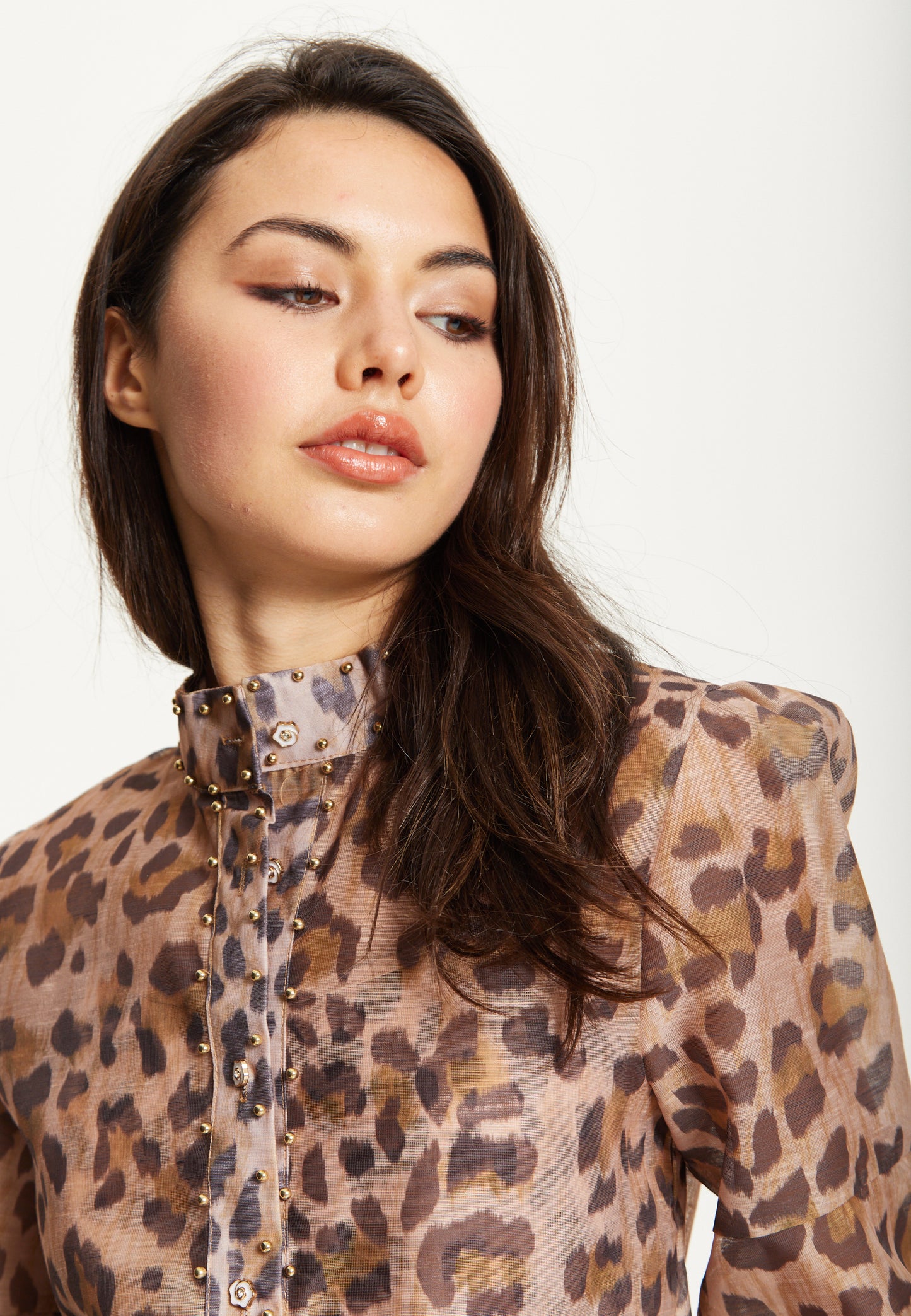 
                  
                    Leopard Print Maxi Skirt & Blouse Set
                  
                