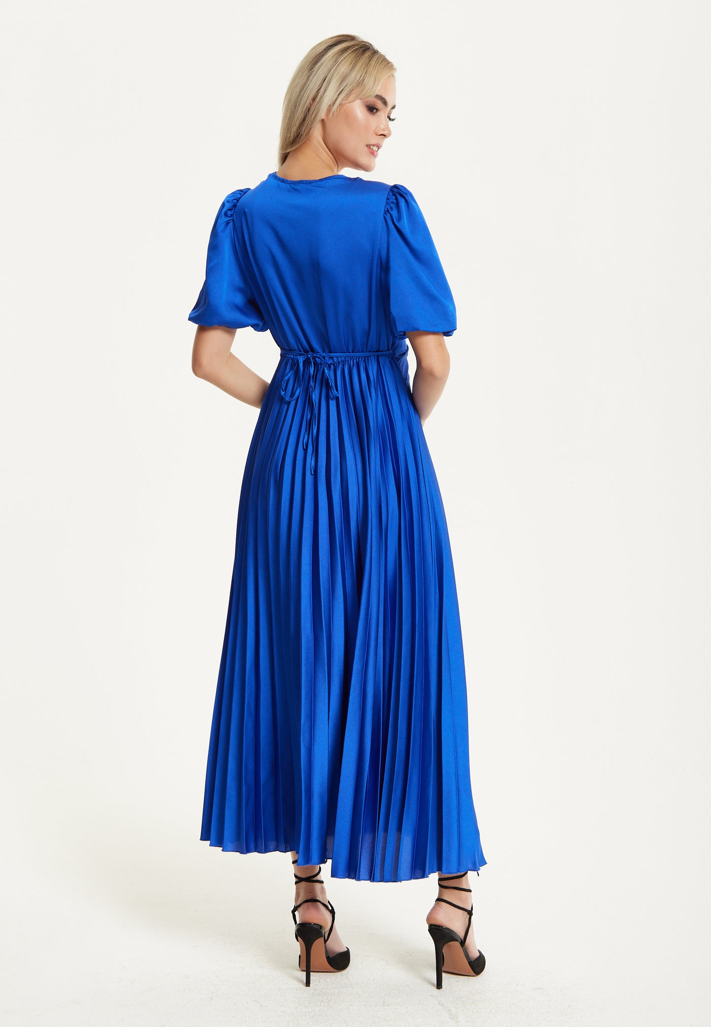 
                  
                    Royal Blue Pleated Midi Dress
                  
                