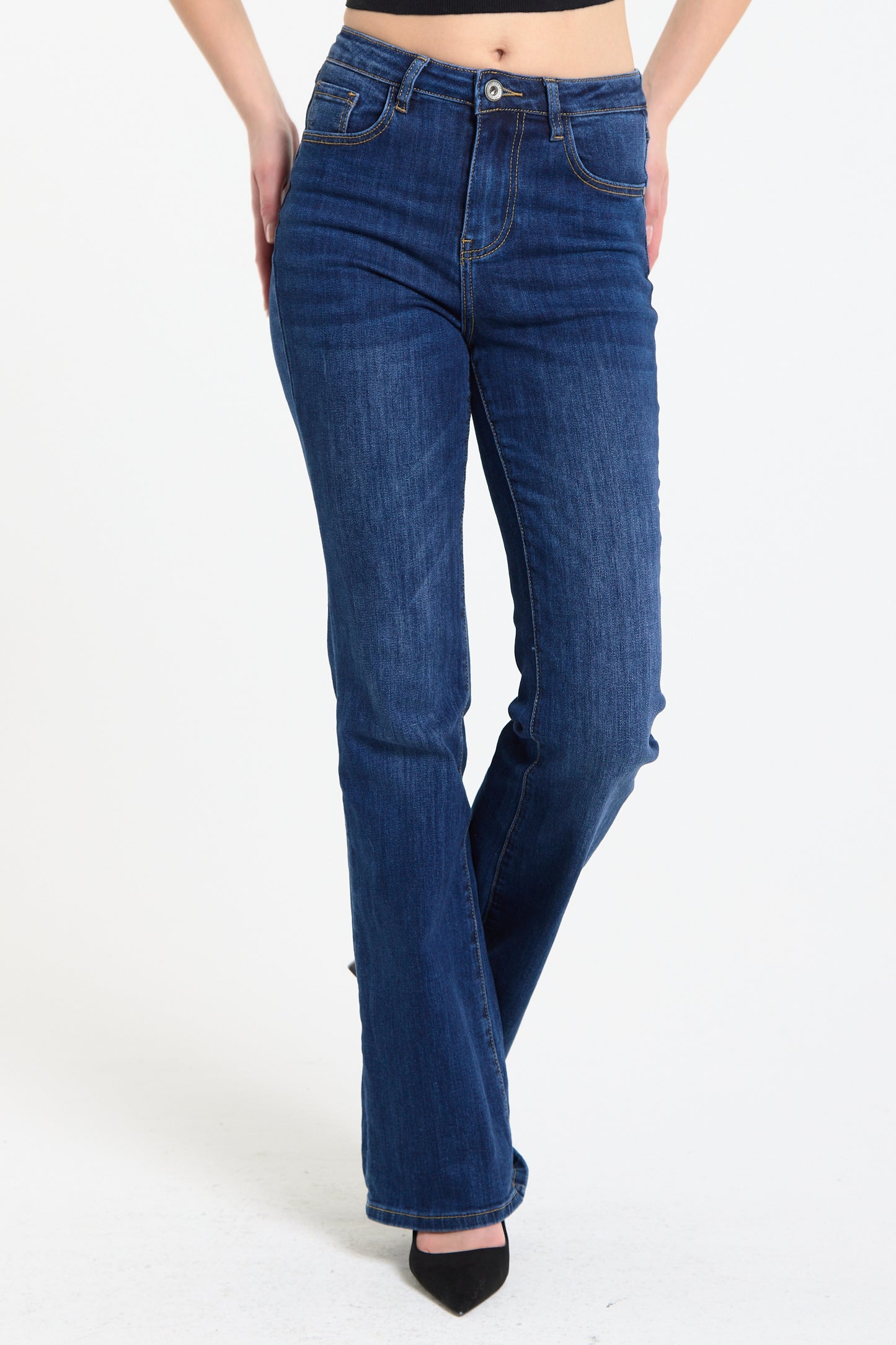 
                  
                    Classic Bootcut Stretch Denim Jeans
                  
                