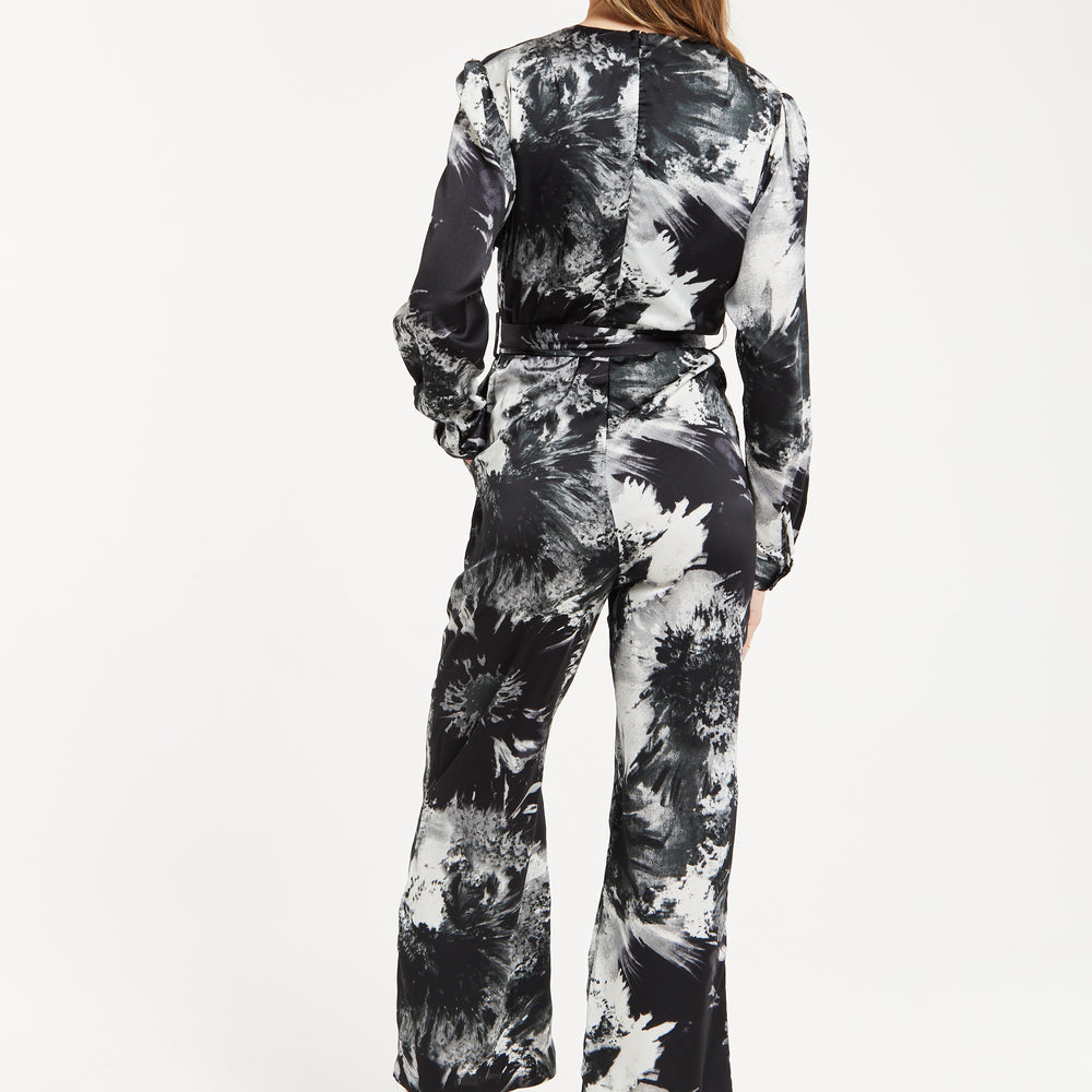 
                  
                    Mono Abstract Print Jumpsuit Long Sleeve
                  
                