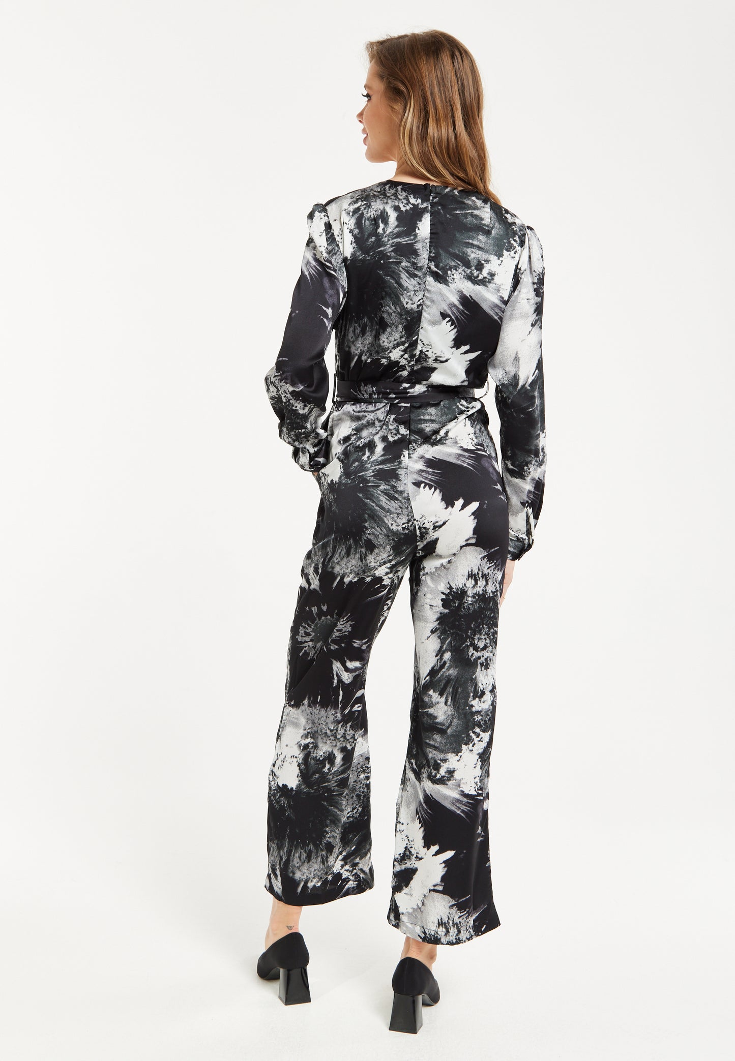 
                  
                    Mono Abstract Print Jumpsuit Long Sleeve
                  
                