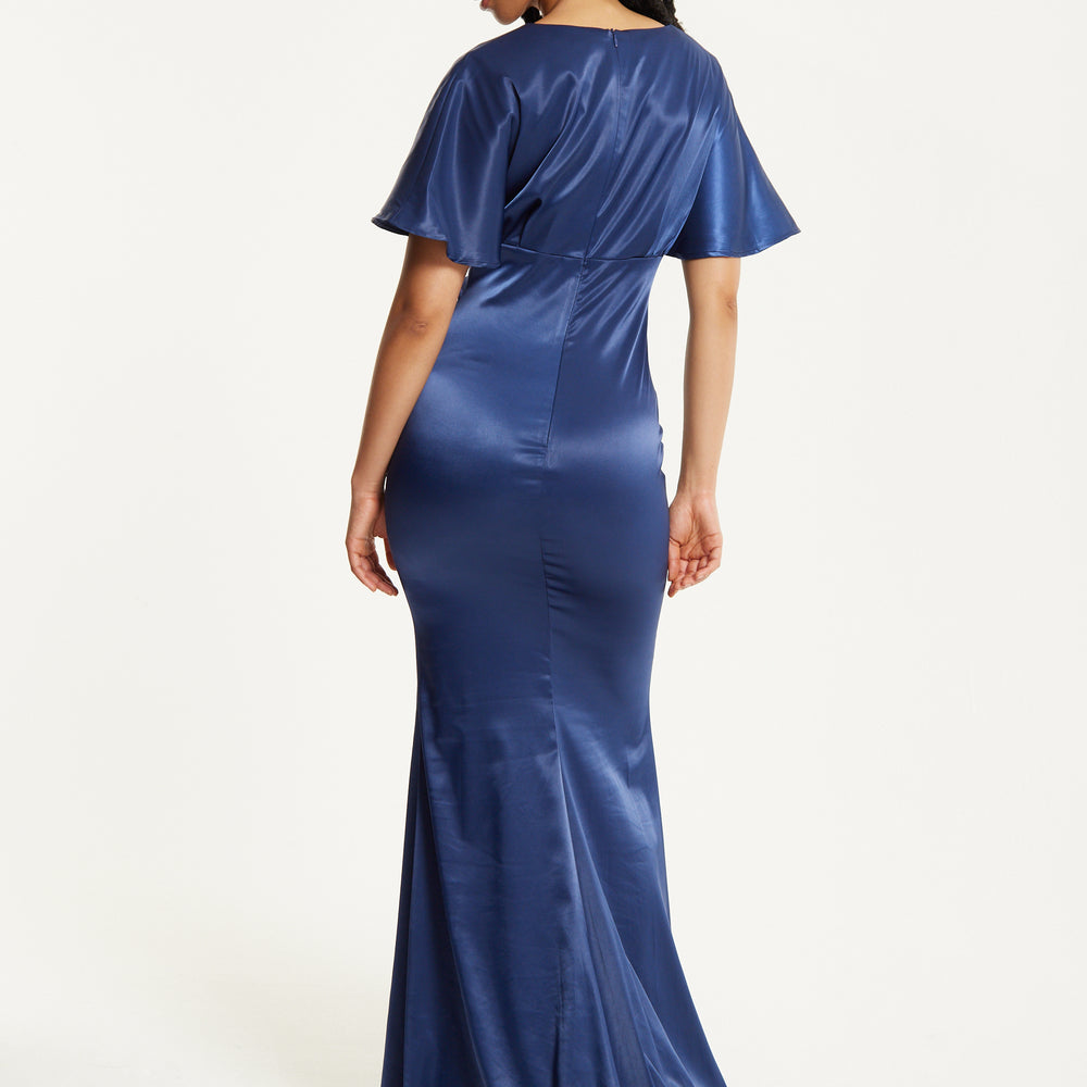 
                  
                    Short Sleeve Navy Maxi Dress
                  
                