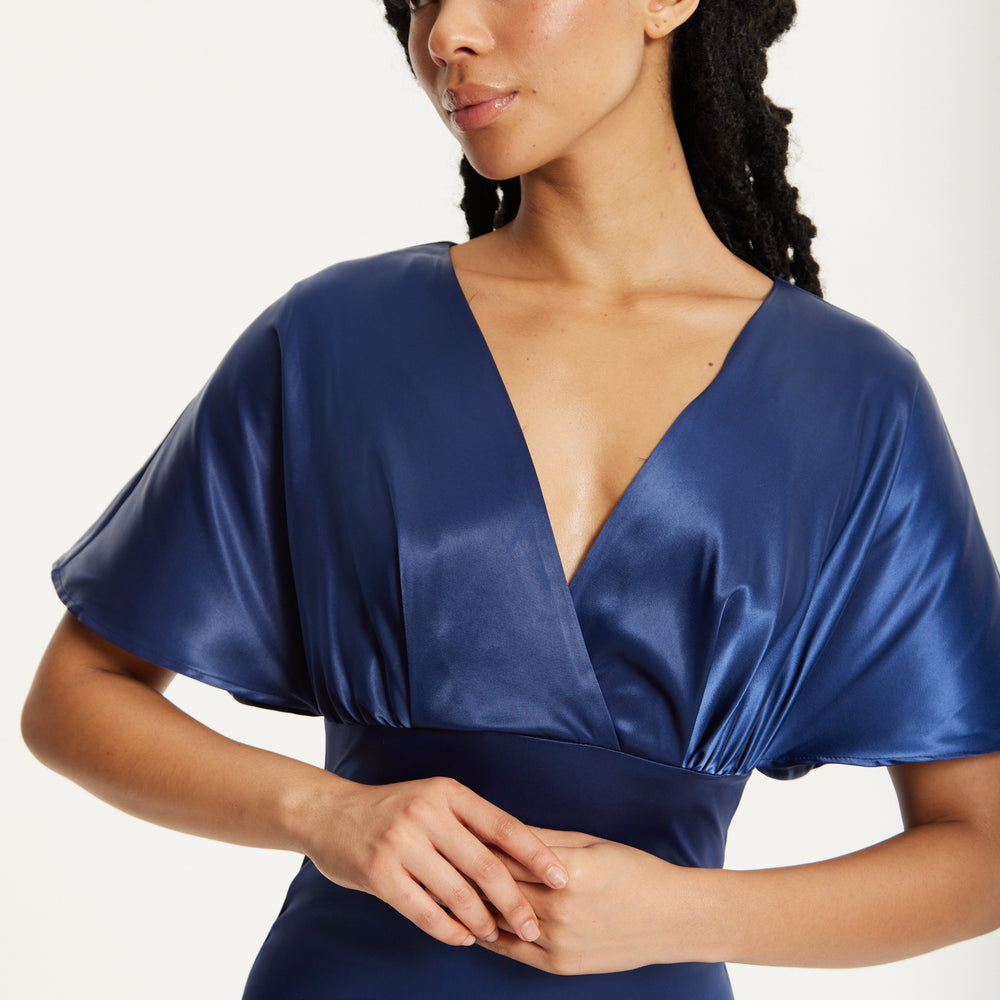 
                  
                    Short Sleeve Navy Maxi Dress
                  
                