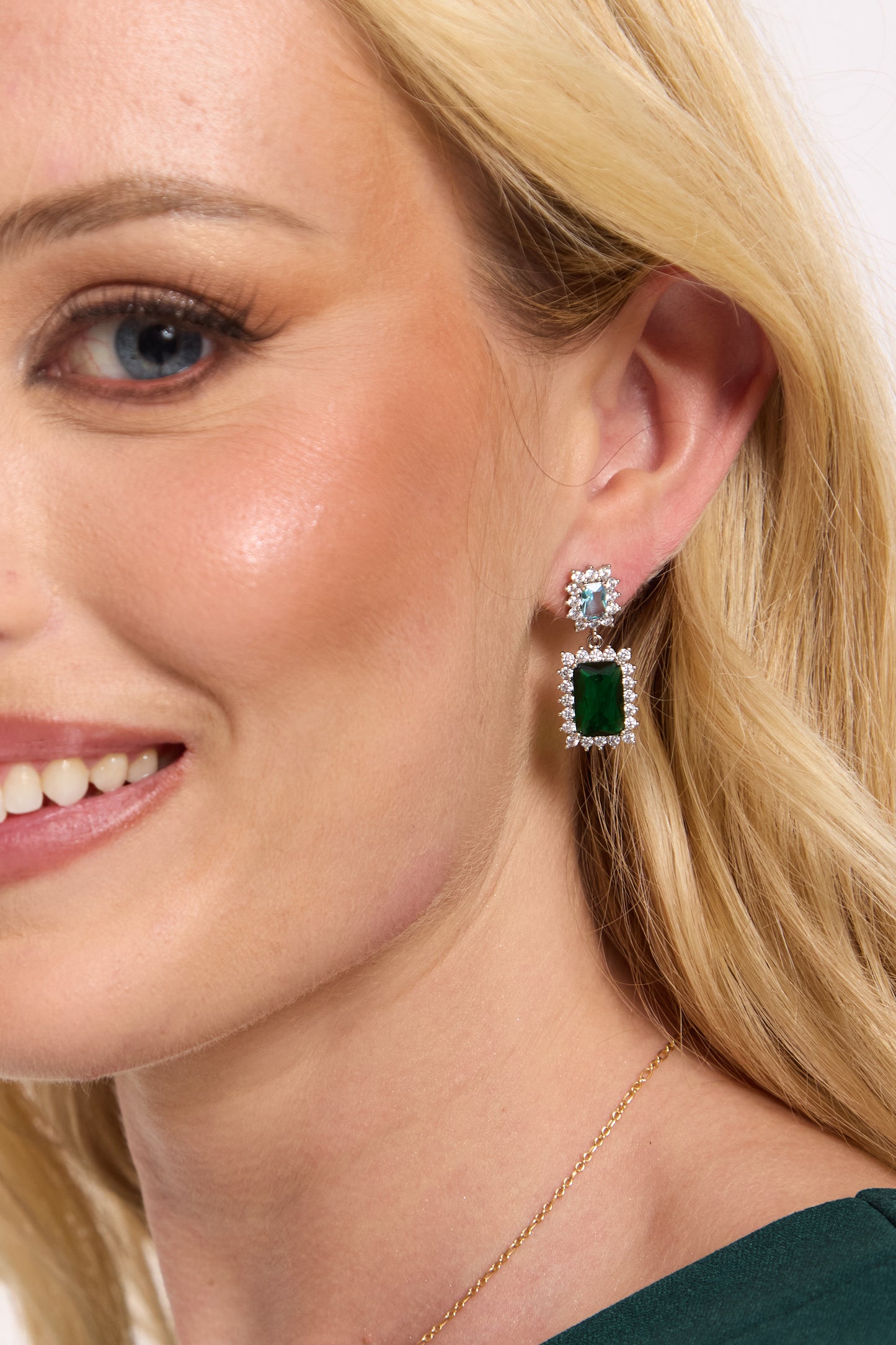 
                  
                    Emerald Elegance Double Drop Earrings
                  
                