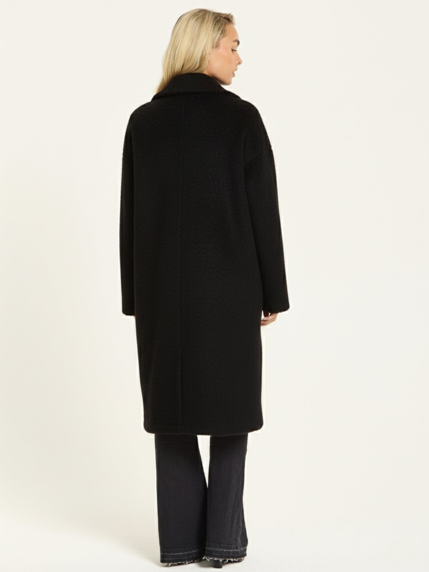 
                  
                    Black Wool Blend Double Breasted Coat
                  
                