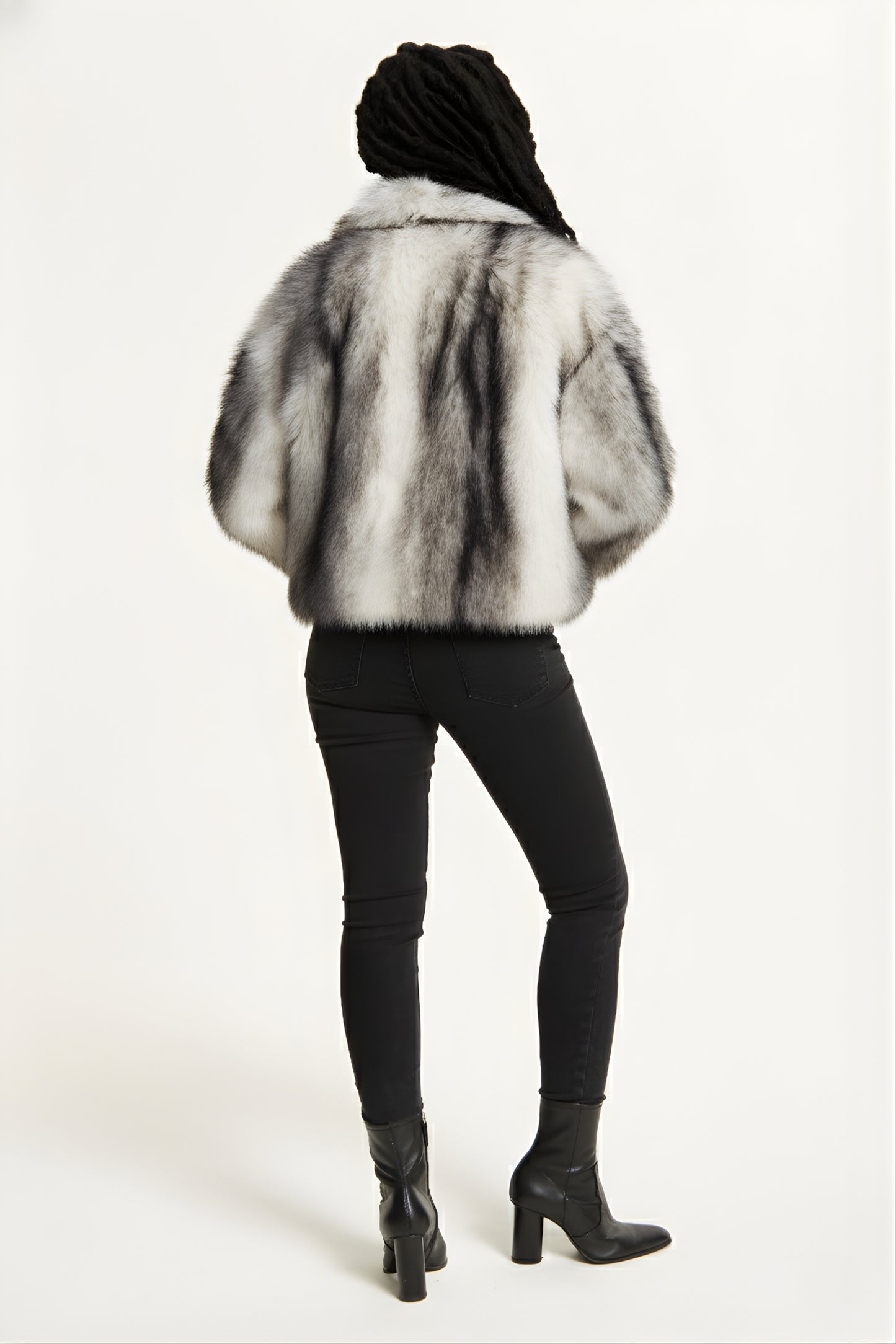 
                  
                    Grey Ombre Faux Fur Coat
                  
                