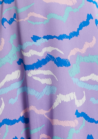 
                  
                    Liquorish Midi Abstract Zebra Print Dress With Mesh Detail In Lilac
                  
                
