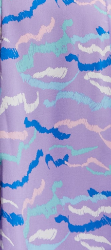 Liquorish Abstract Zebra Print Maxi Wrap Dress In Lilac