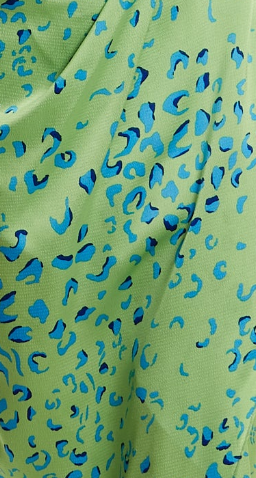 Liquorish Animal Print Maxi Wrap Dress In Mint And Blue