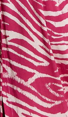 Liquorish Fuchsia Zebra Print Midi Shirt Dress