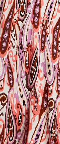 Liquorish Paisley Print Midi Wrap Dress In Brown And Pink