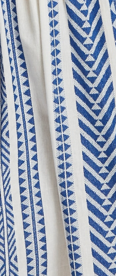 
                  
                    Liquorish Aztec Jacquard Maxi Dress In White And Blue
                  
                