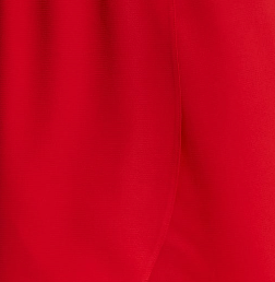 Liquorish Fake Wrap Midi Dress In Red