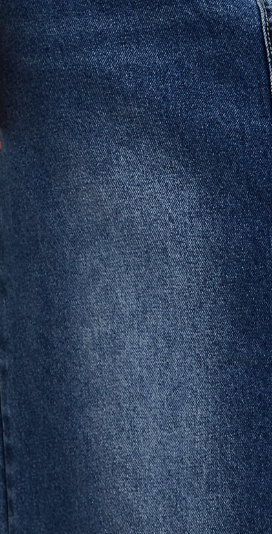 Liquorish Blue Wrap Front Maxi Denim Skirt