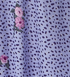 Liquorish Animal and Floral Print Off Shoulder Maxi Dress in Purple