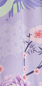 
                  
                    Liquorish Bird and Floral Print Off Shoulder Maxi Dress in Lilac
                  
                