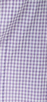 Liquorish Gingham Cut out front Midi Dress in Lilac and White