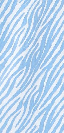 Liquorish Knitted Dress in Blue and White Zebra Pattern