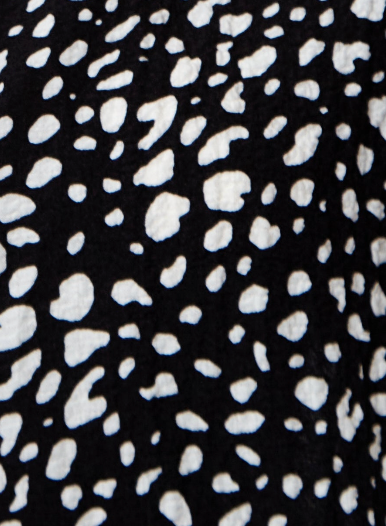 
                  
                    Liquorish Black and White Animal Print Mini Shirt Dress
                  
                