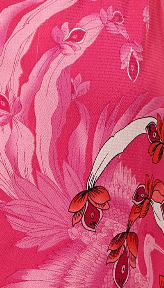 
                  
                    Liquorish Belted Midi Dress with Off Shoulder Sleeves in Fucshia Bird Print
                  
                